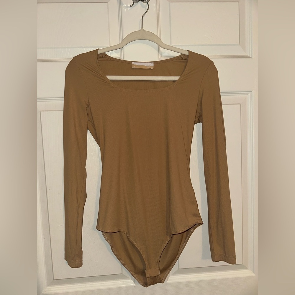 Women's Tan Button Down Shirt